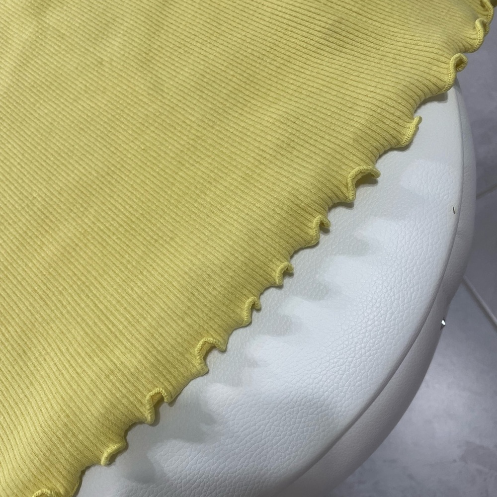 Yellow Ribbed Tank Top - Picture 3 of 5